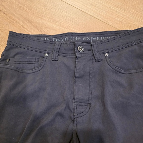 Prana Zion Slim Fit Pants Mens 30x32 Charcoal Gray Stretch Hiking Outdoor Travel - Picture 2 of 12